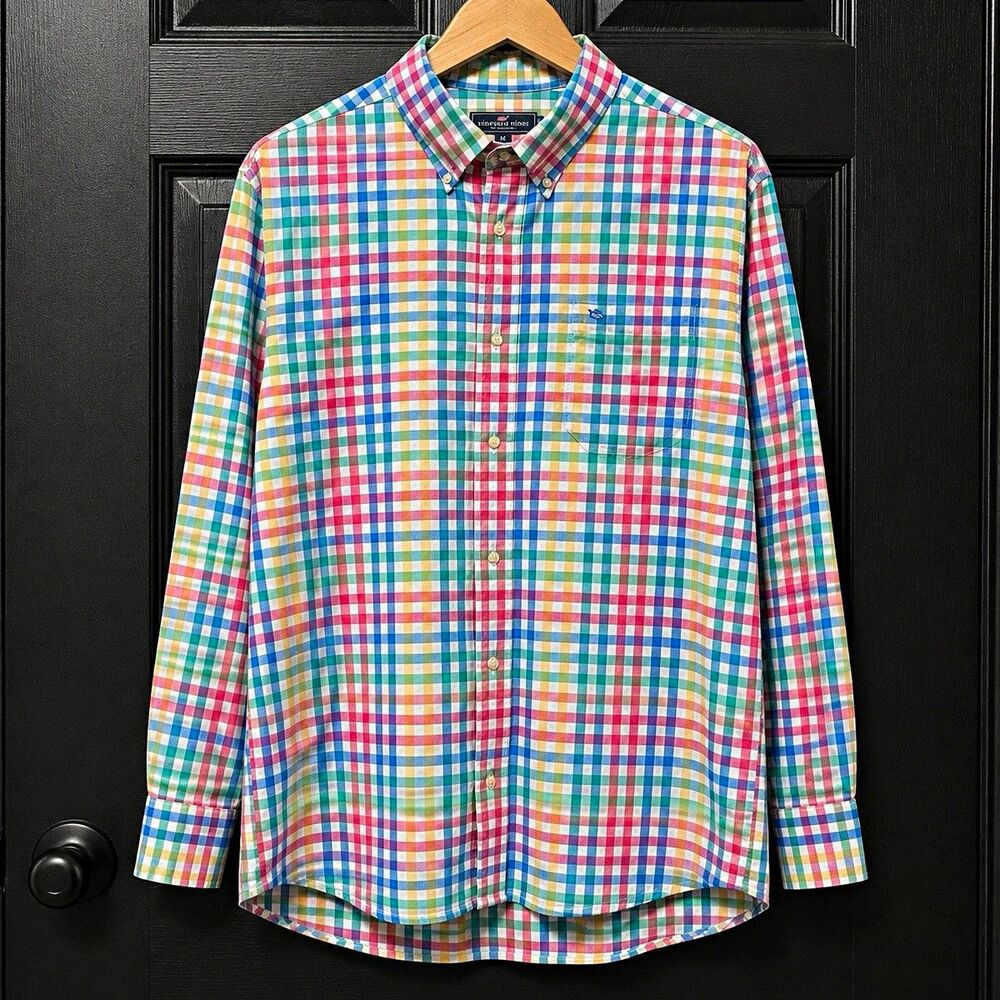 Southern Tide Men's L Multicolor Plaid Classic Fit Long Sleeve Button-Down